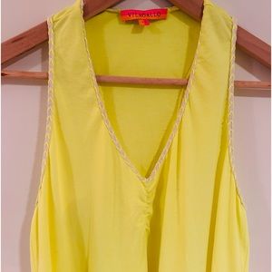 Vilagallo neon yellow coverup.  Perfect for the beach!
